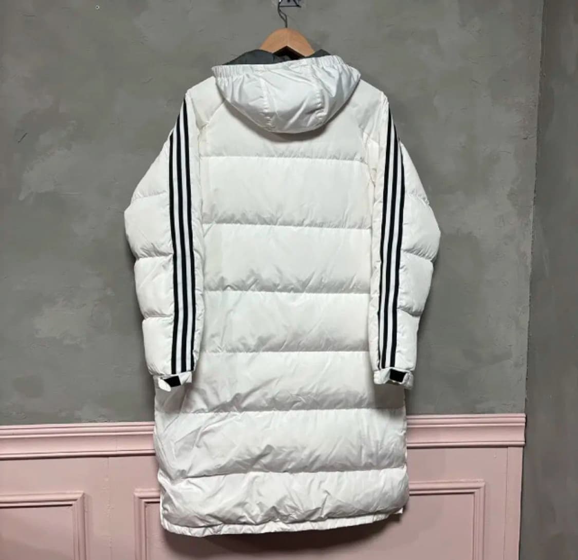 아디다스 화이트 덕다운 롱패딩 남여공용 상품이미지3