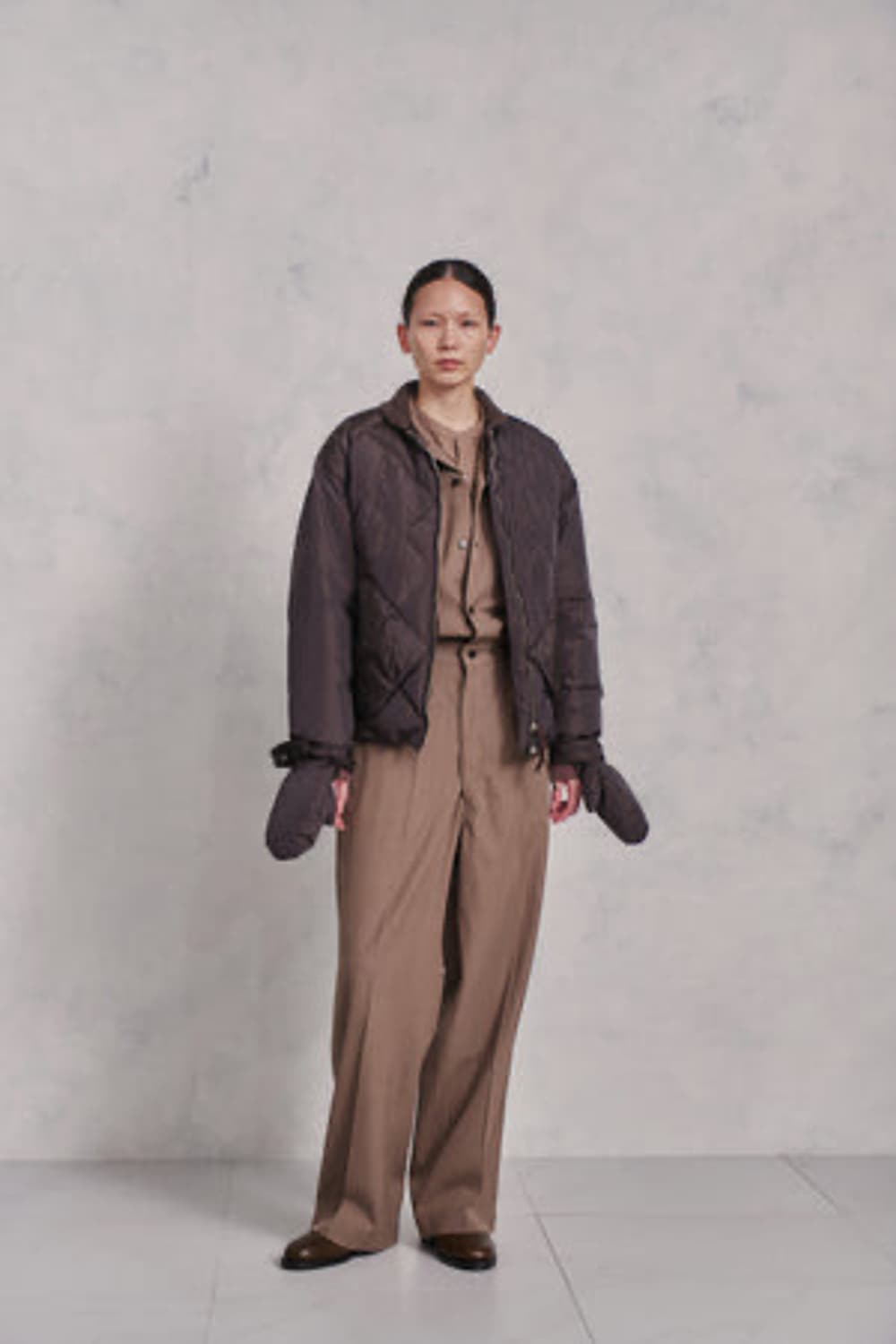 올드조 하이 카운트 실크 푸퍼 자켓 상품이미지6