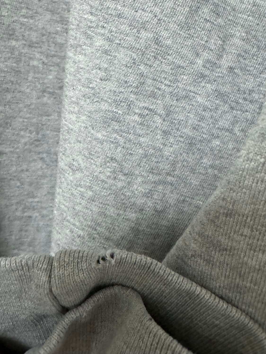 [L] 유니온블루 워시드 롱슬리브 멜란지 그레이 상품이미지3