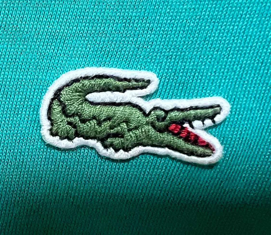 LACOSTE 라코스테 라이브 여자 브이넥 반팔티 그린 L 100 77 상품이미지4
