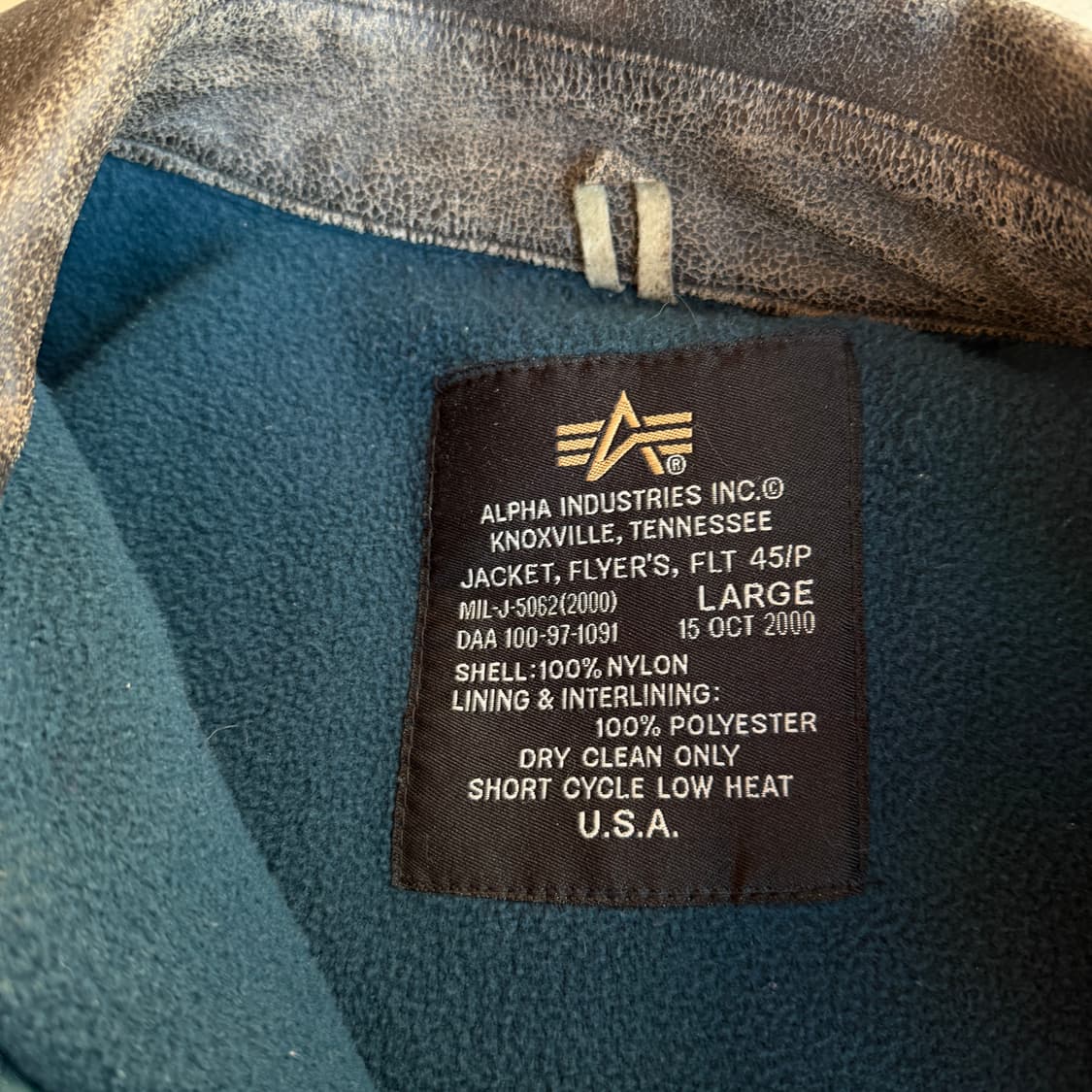 알파 인더스트리 cwu-45 플라이트 자켓 상품이미지6