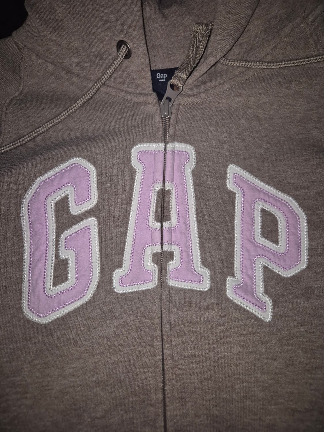 [느좋대장] 갭 후드집업 코코아 라벤더 L 상품이미지2