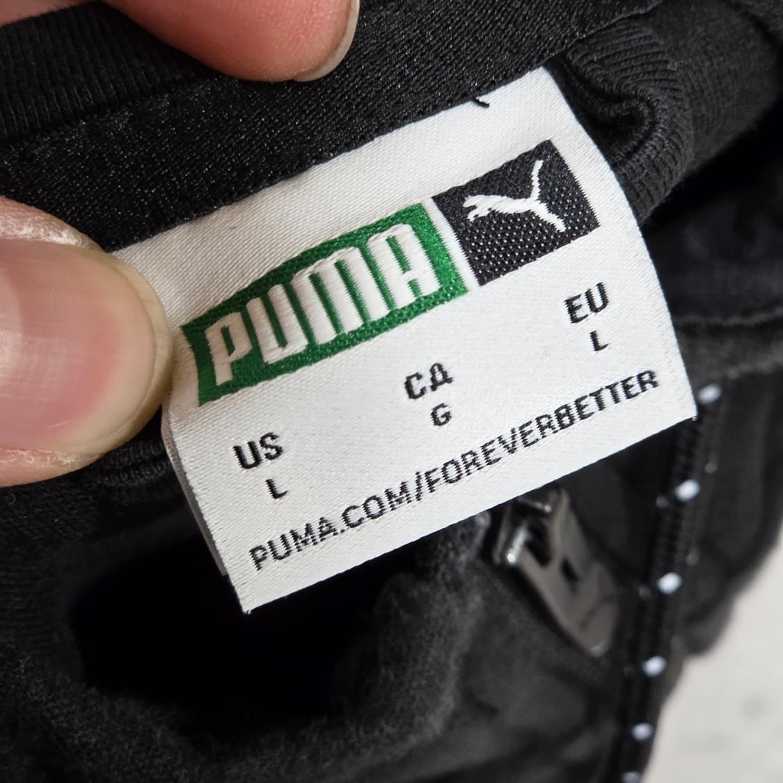 푸마 블랙 후드집업 상품이미지7