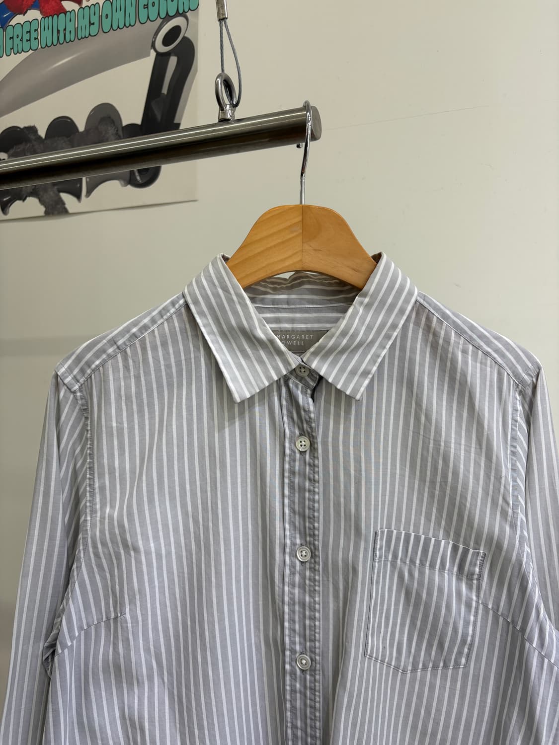 MARGARET HOWELL (Made in Japan) 스트라이프 셔츠 상품이미지2