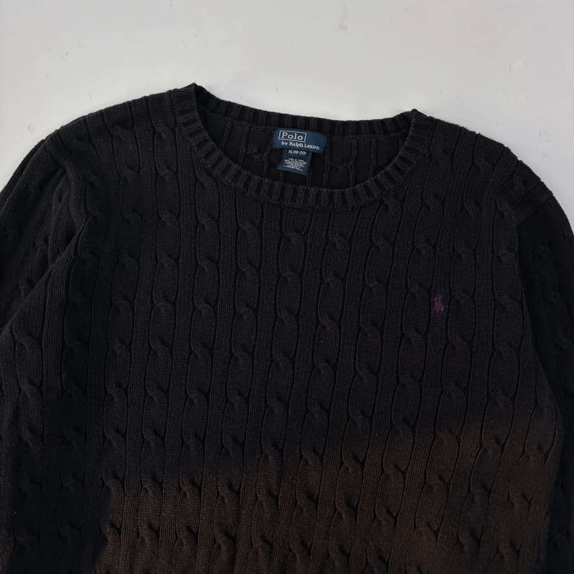 폴로 코튼 케이블 니트  상품이미지5