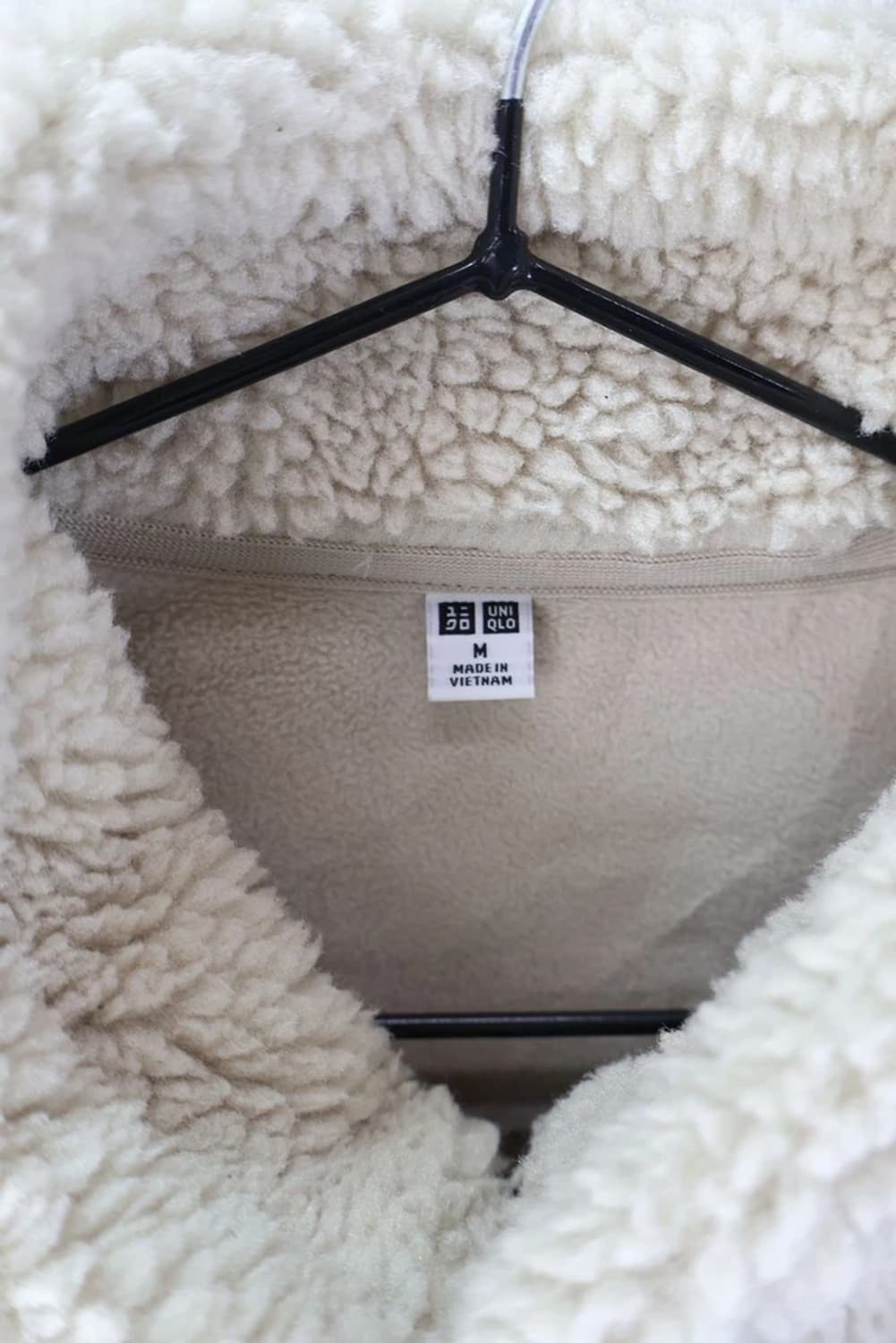 일본 유니클로 베이지 후리스 자켓 상품이미지6