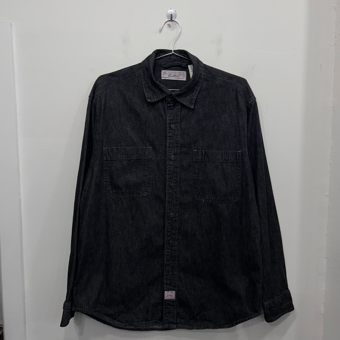 리바이스 시그니처 메탈버튼 흑청 샴브레이 셔츠 상품이미지2