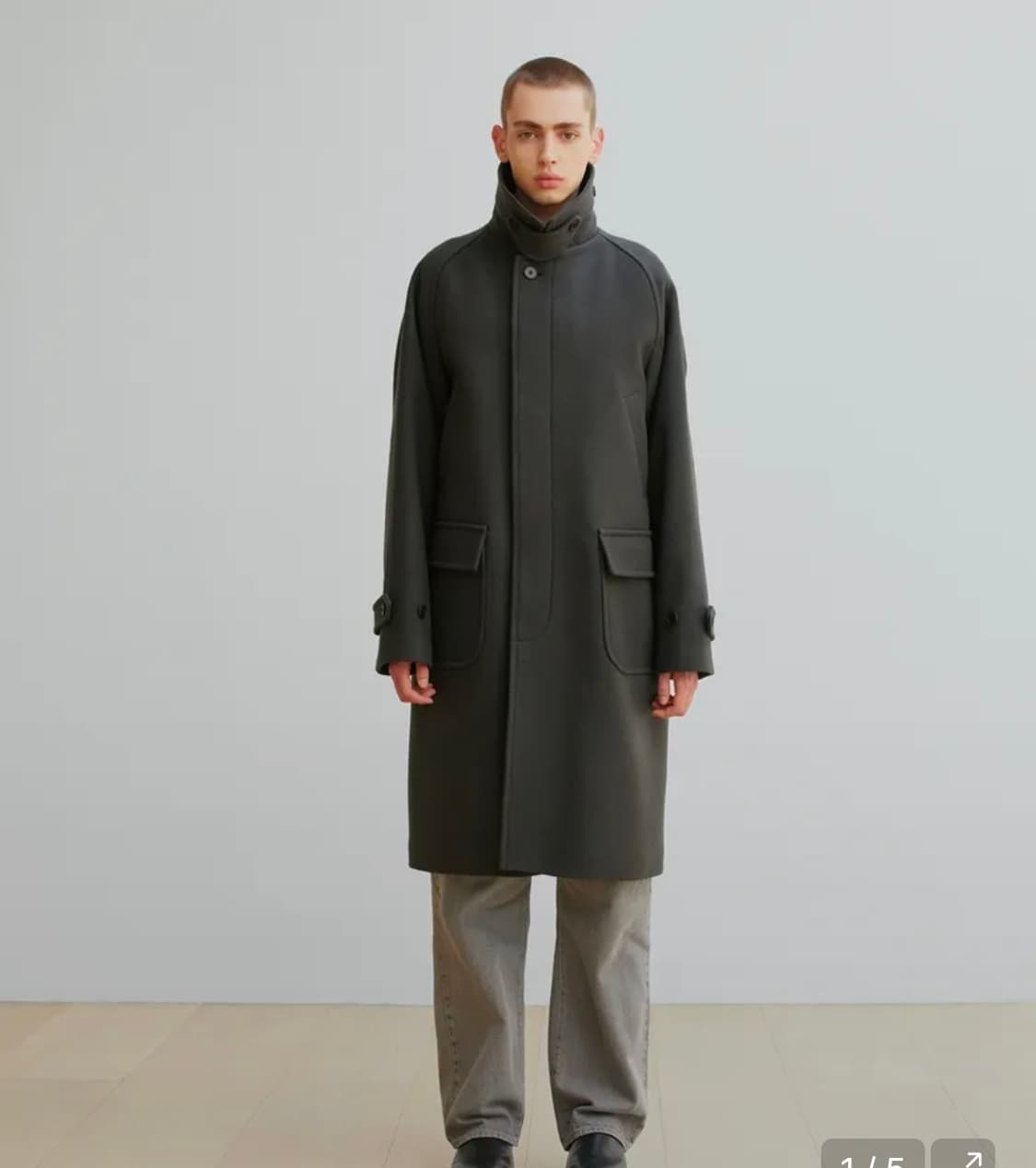 어나더오피스 보이저 발마칸 코트 그래파이트 2사이즈 팔아요 상품이미지2