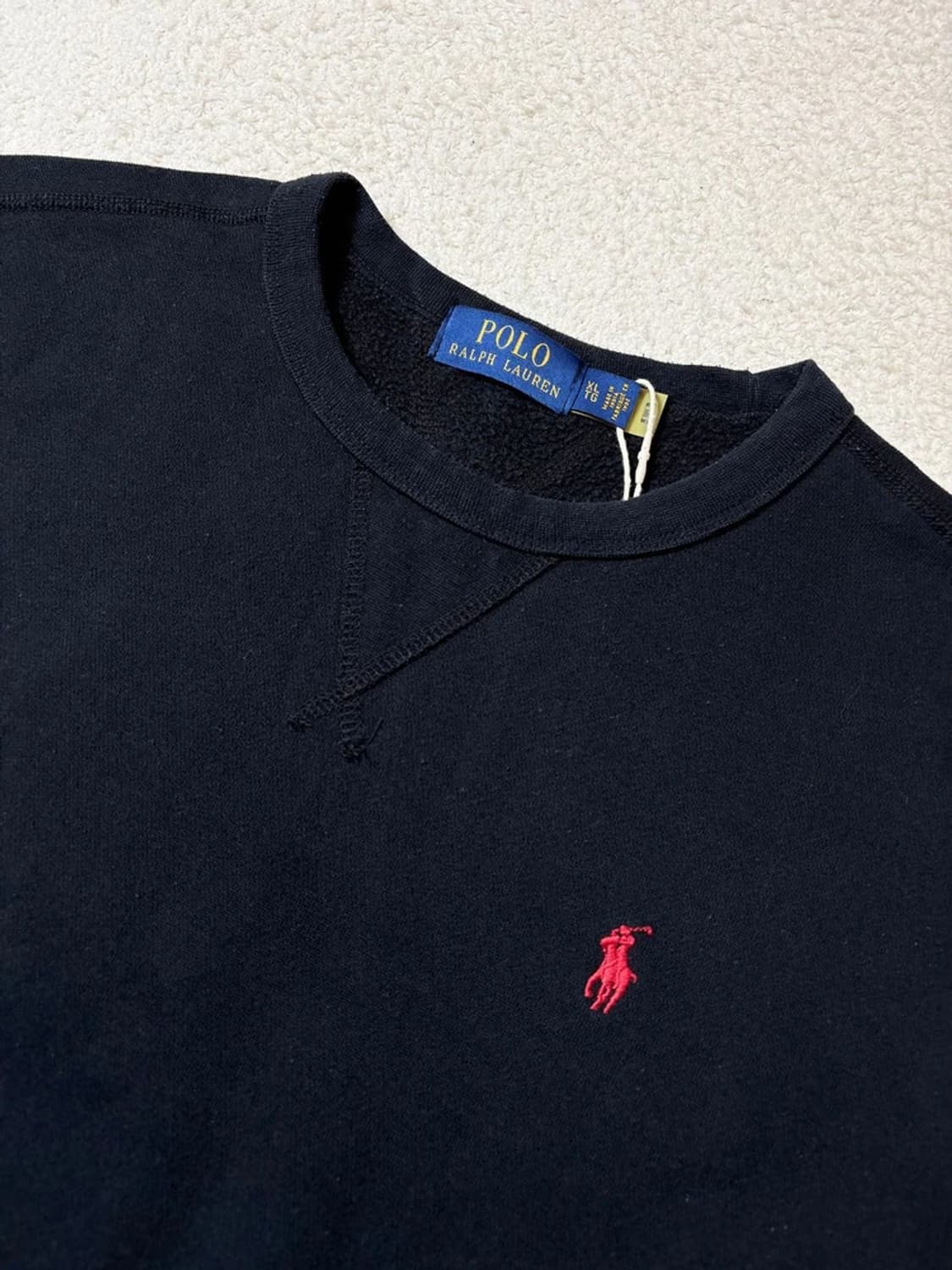폴로 랄프로렌 로고 큐알 크루넥 맨투맨 PN6467 상품이미지3