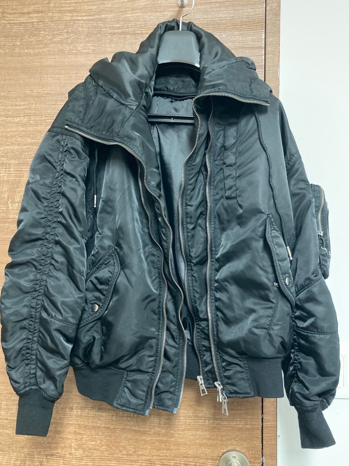 송지오옴므 더블후드 레이어드 MA-1 46사이즈 상품이미지1