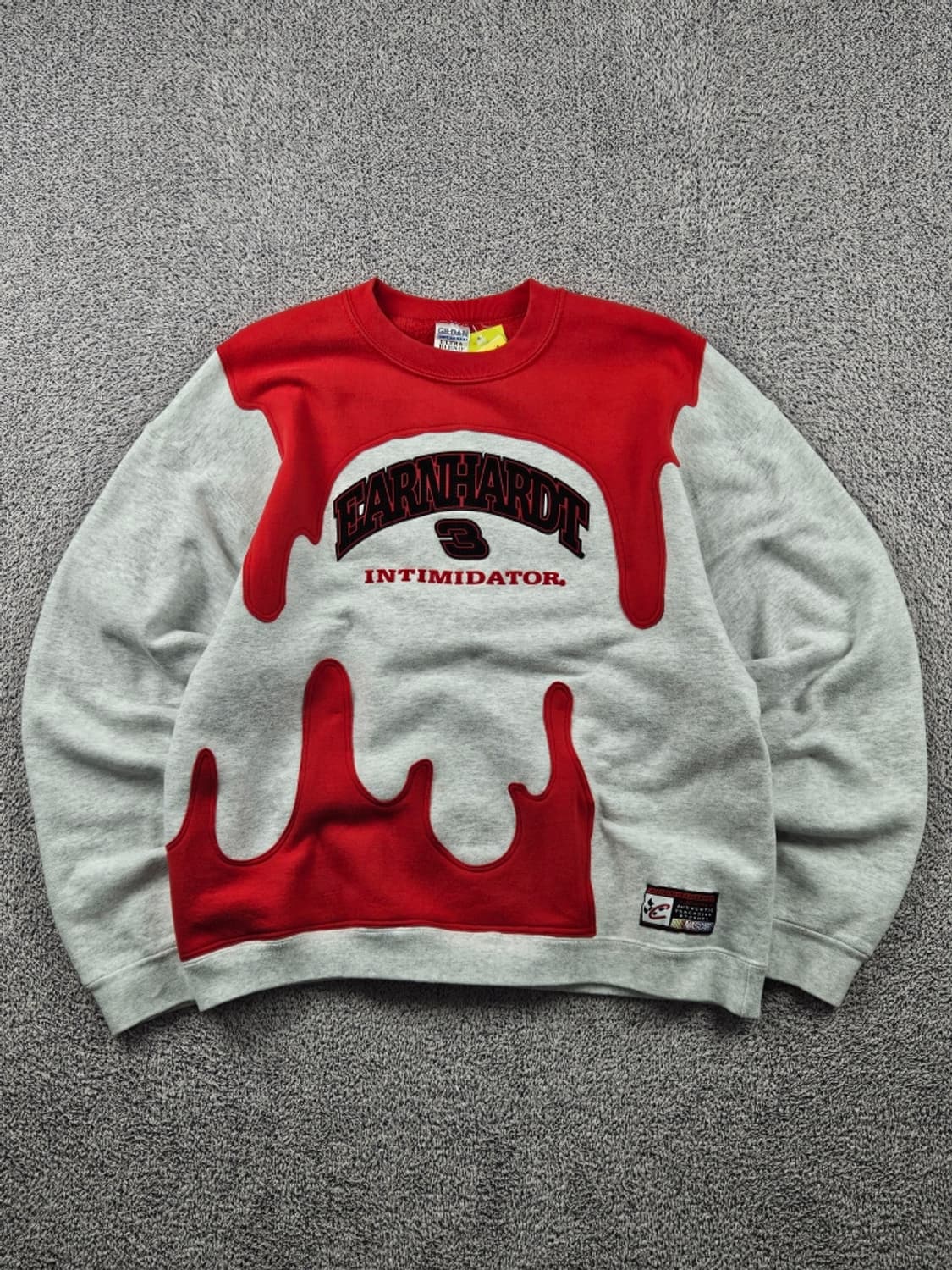 언하트 레이싱 아플리케 커스텀 맨투맨 스웻 셔츠 (XL추정) / 9349 상품이미지1