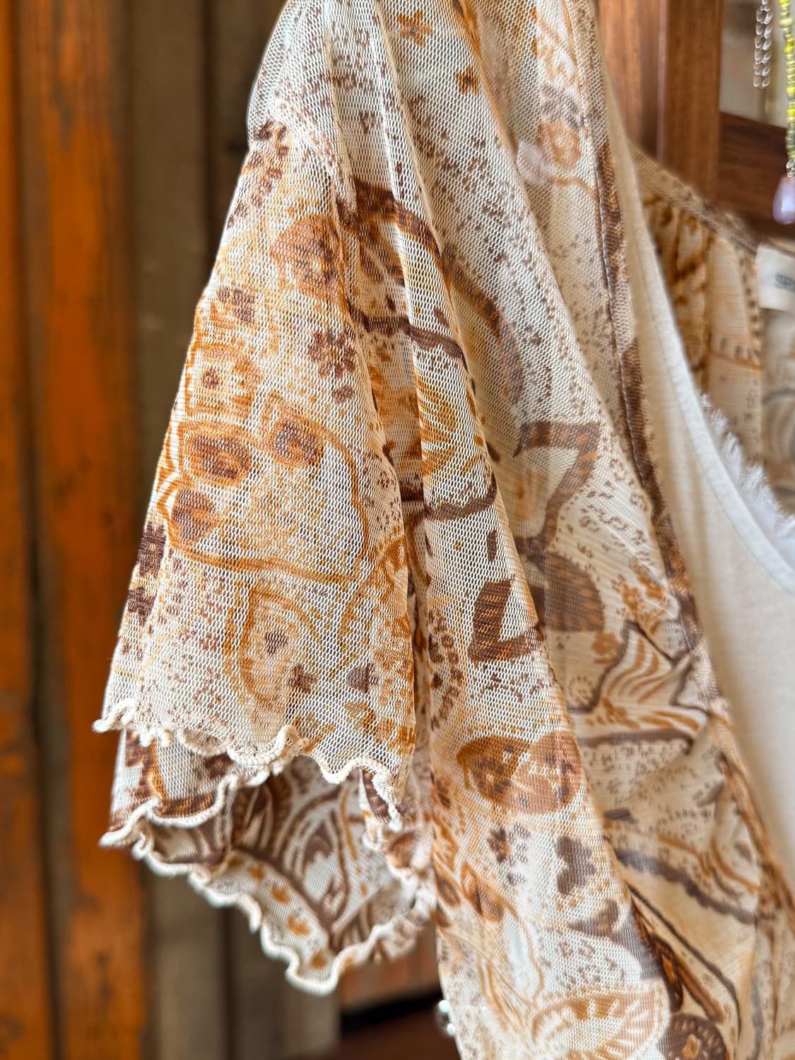 Paisley Lace-Up Blouse 0001 상품이미지6