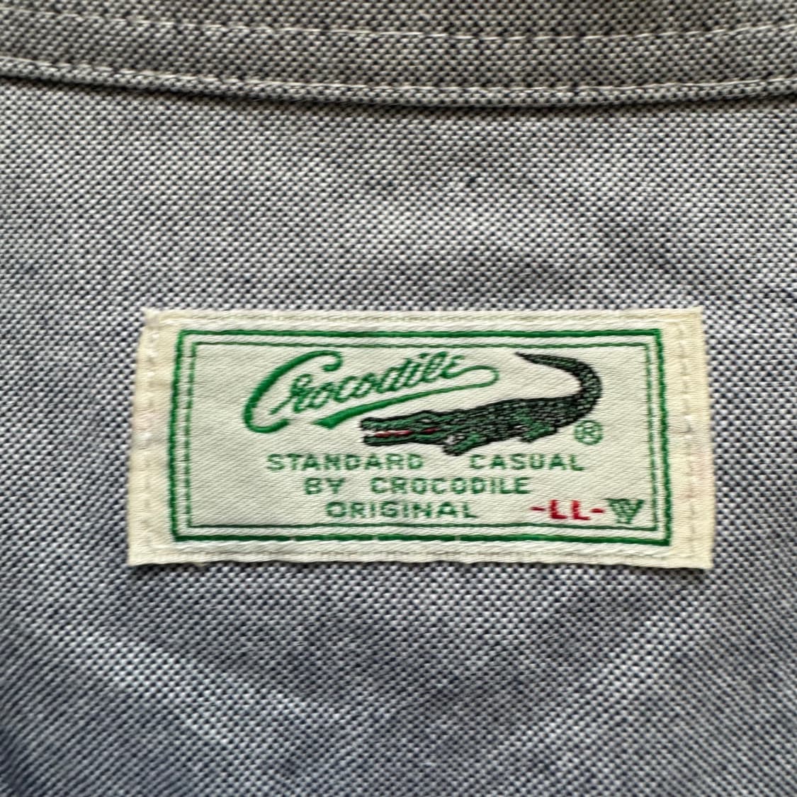 CROCODILE 일본빈티지셔츠 크로커다일 빈티지셔츠 노드셔츠 L 100 상품이미지4
