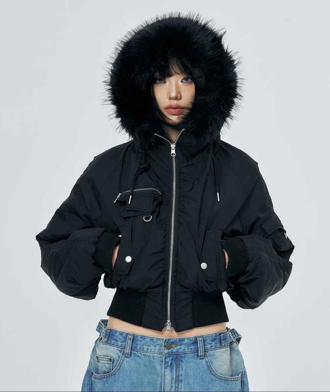 스키즘인듀싱 후디 퍼프 자켓 상품이미지1