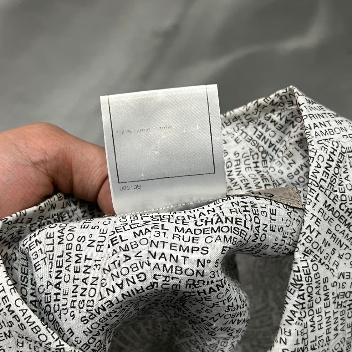  샤넬 레터랑 하프 슬리브 셔츠 +명품감정서 y16324 상품이미지7