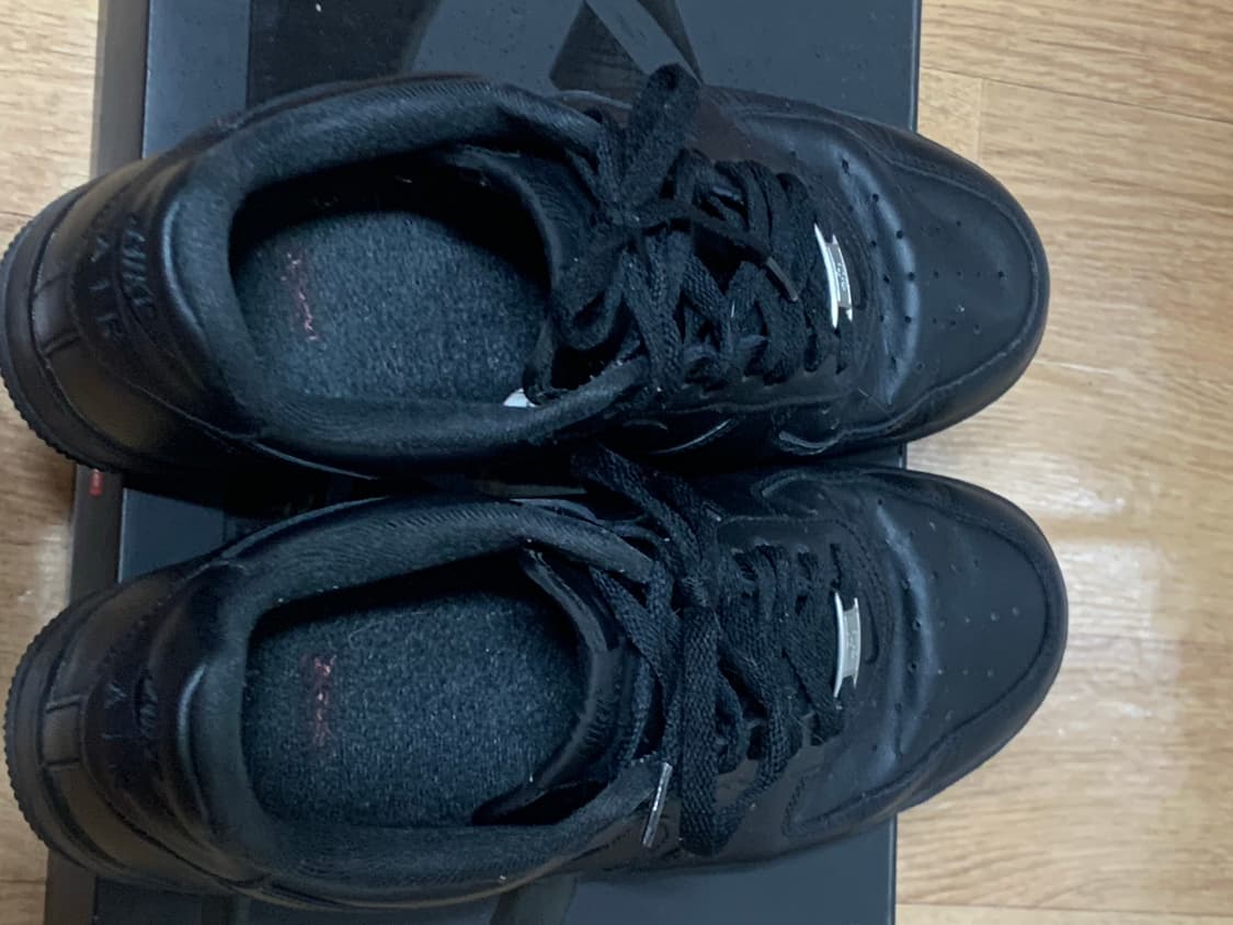 [280]나이키 에어포스1 X 슈프림 올검 블랙포스 로우 상품이미지4