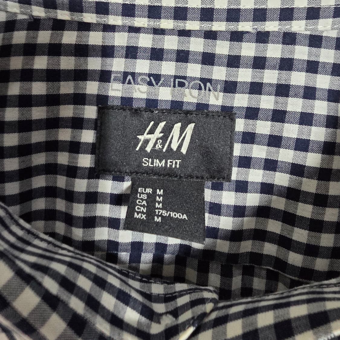 (M)H&M 슬림핏 체크셔츠 상품이미지4