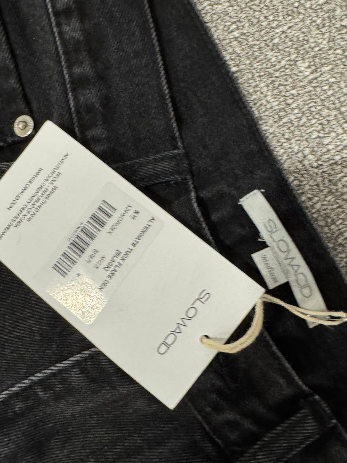 슬로우애시드 얼터네이트 턱 플레어 데님 팬츠 M 상품이미지8