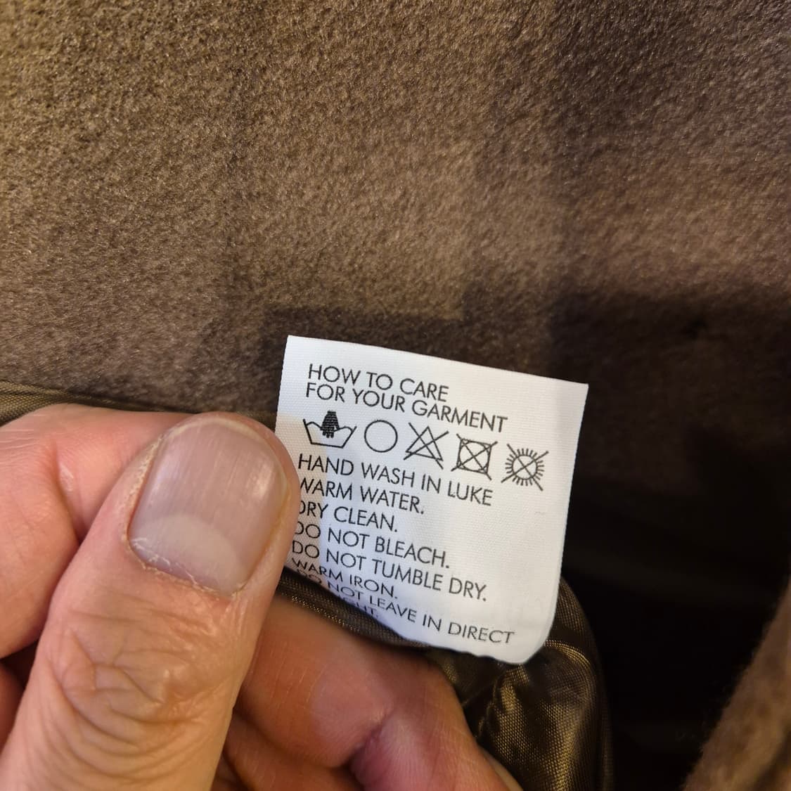 M(착샷잇음) 인디브라운 털배색 더블롱코트  상품이미지6