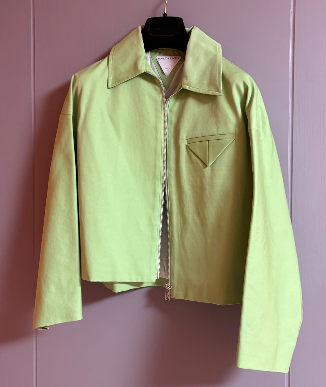 보테가베네타 코튼 트윌자켓 연두색 (36사이즈) 판매합니다. 상품이미지1