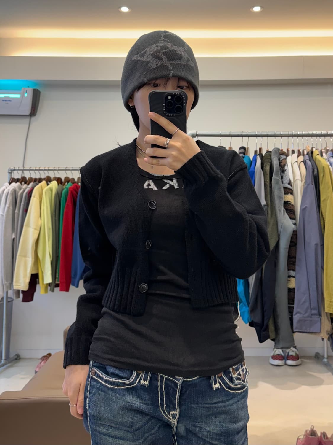 마뗑킴 스티치 크롭 가디건 상품이미지8