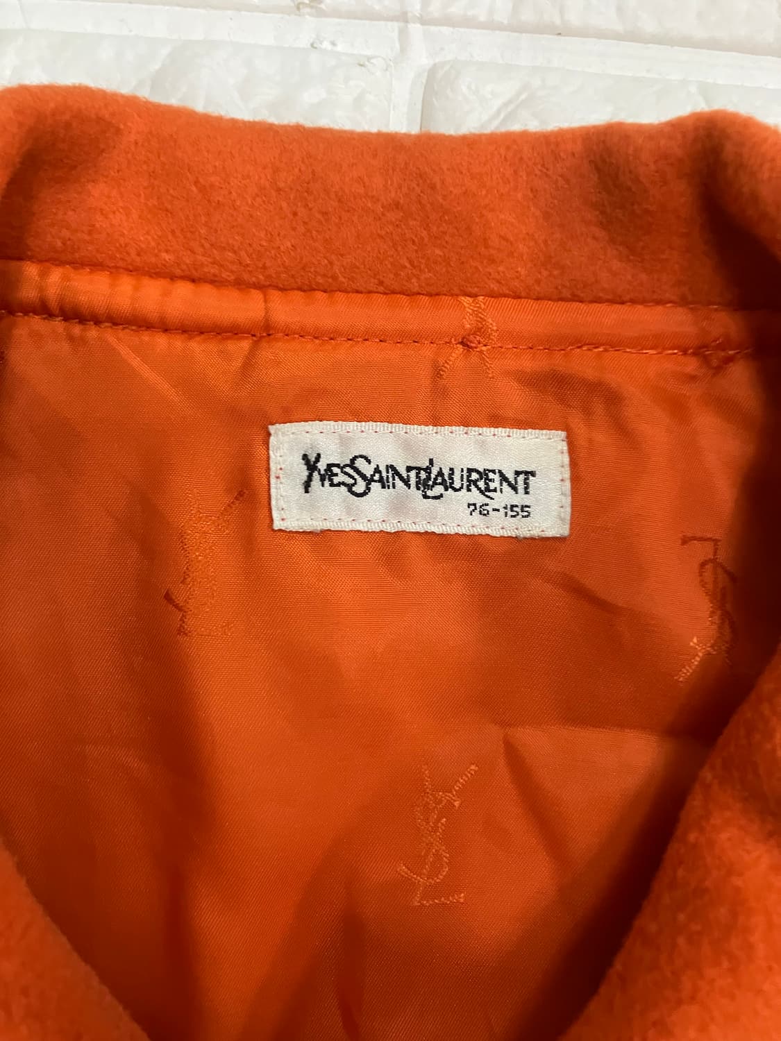 입생로랑 오렌지 코트 XS 상품이미지5