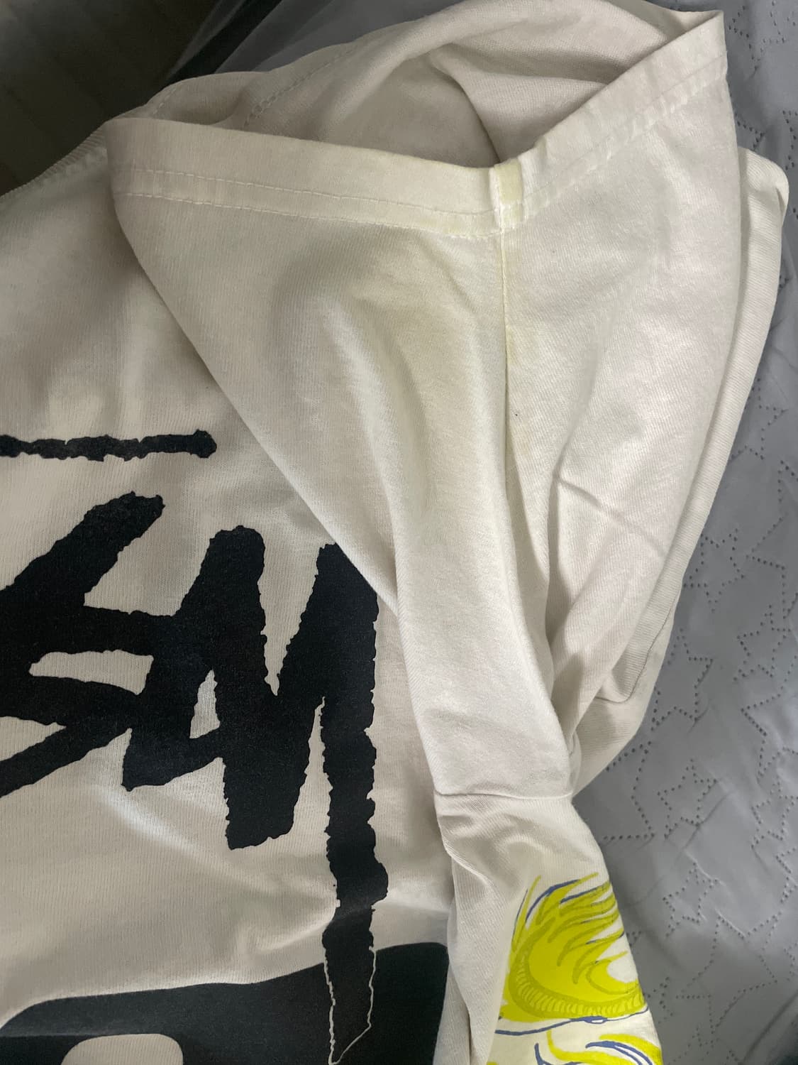 스투시 스트라이크 피그먼트 다이드 티셔츠 내츄럴 상품이미지5