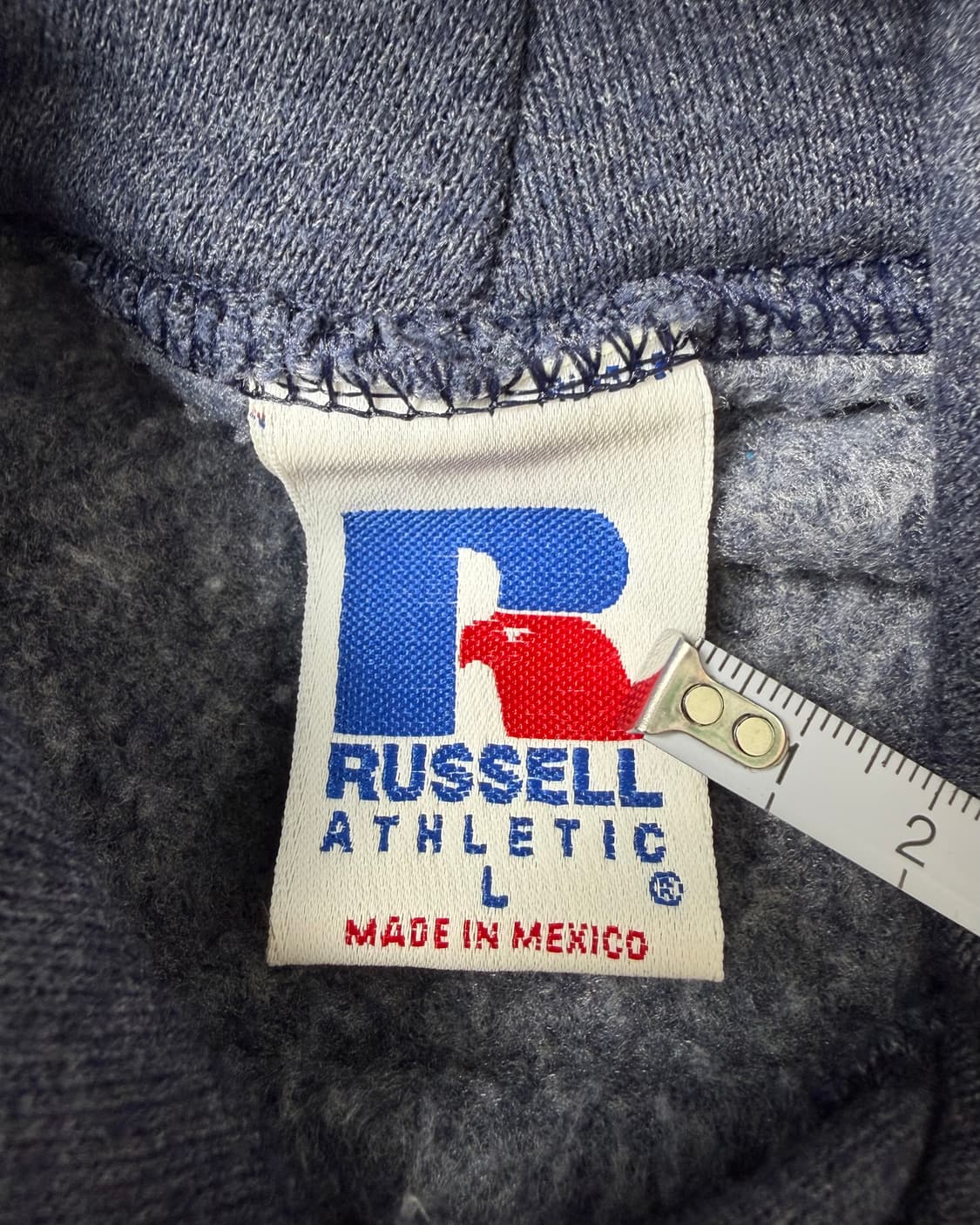 90s Russell Hoodie (charcoal blue) 상품이미지3