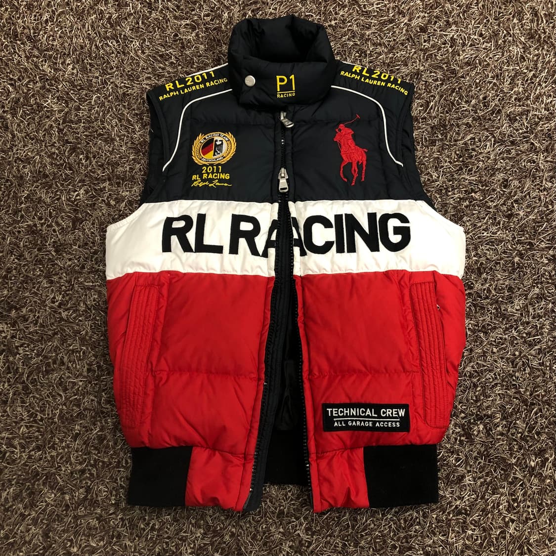 폴로 랄프로렌 빅포니 독일 레이싱 투웨이 다운 패딩 조끼 베스트 상품이미지3