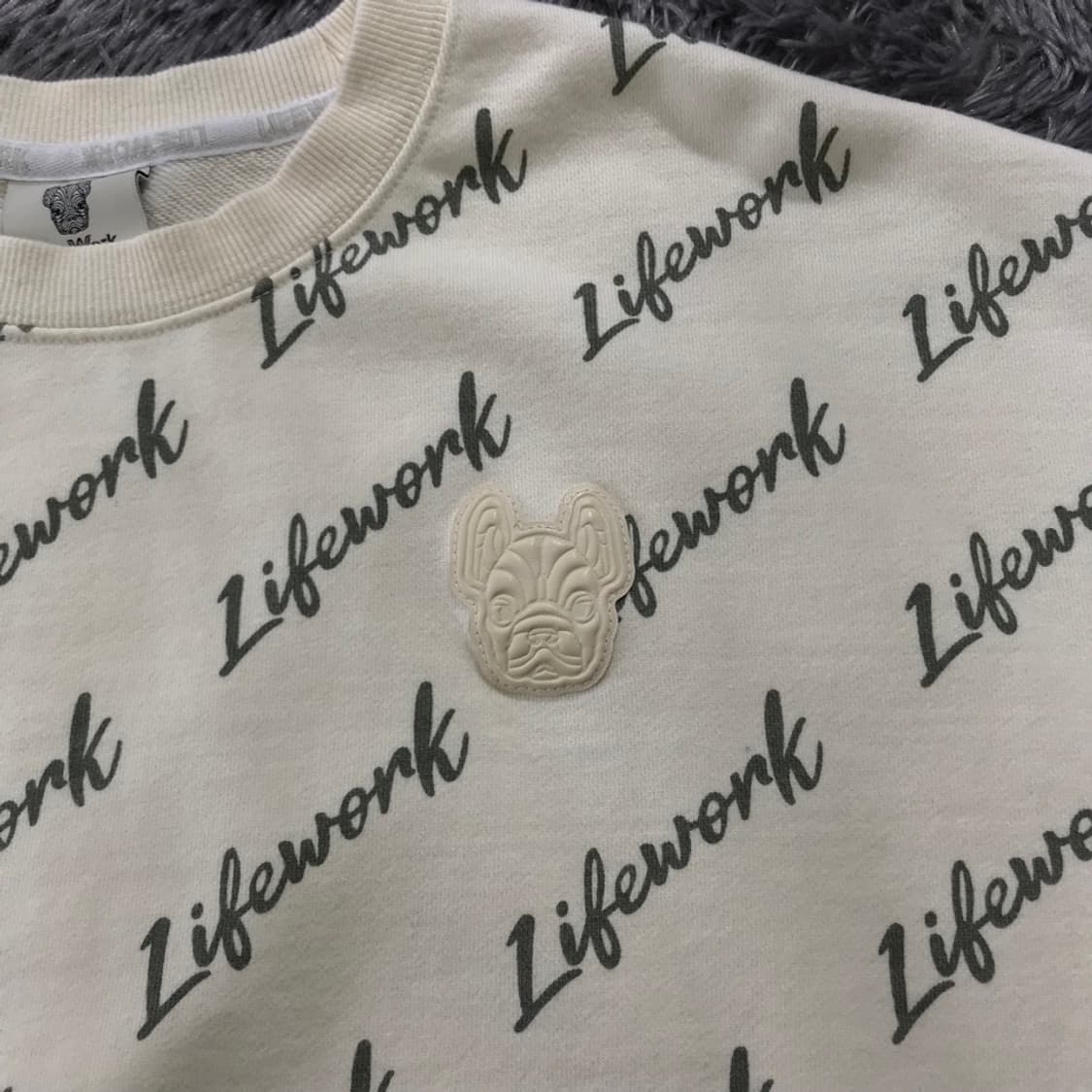 [[L, A급, 24년, 공용] 라이프워크(LW) 레터링 맨투맨@191 상품이미지4