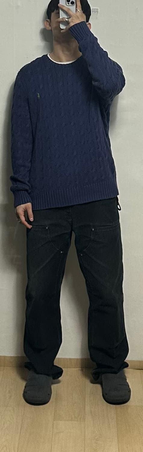 폴로 랄프로렌 피마코튼 꽈배기 니트 상품이미지5