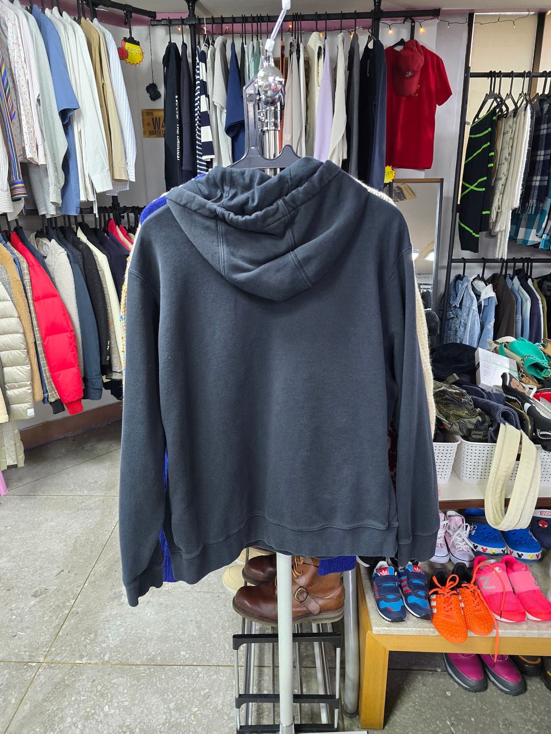 나이키 기모 블랙 후드티 (1292) 상품이미지2