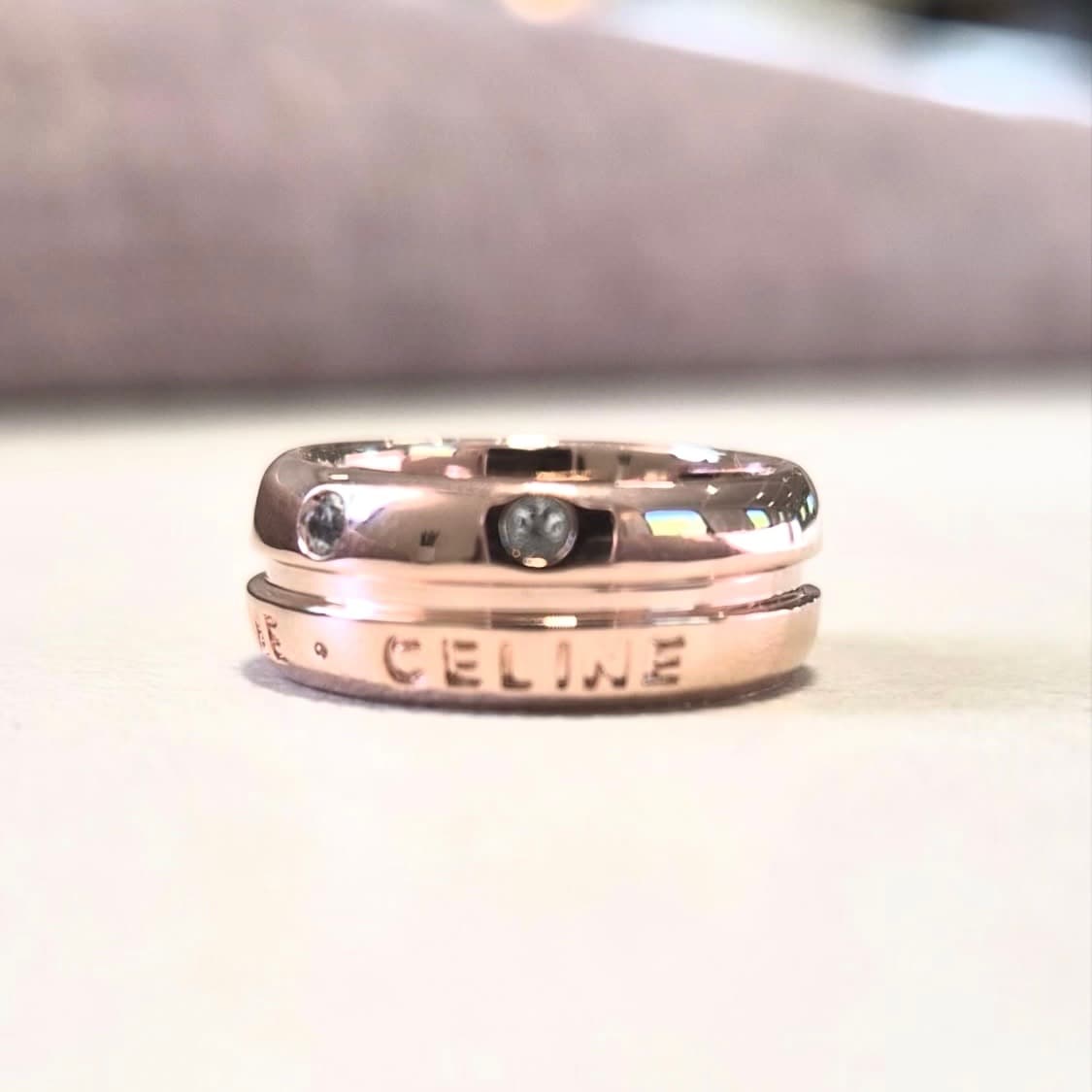 celine 로즈골드 925 반지 상품이미지1