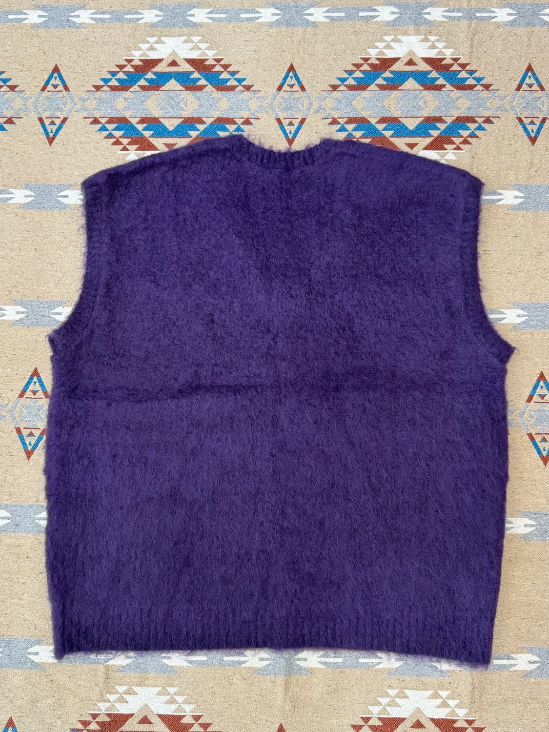 [S] 니들스 모헤어 니트 베스트 솔리드 퍼플  상품이미지3