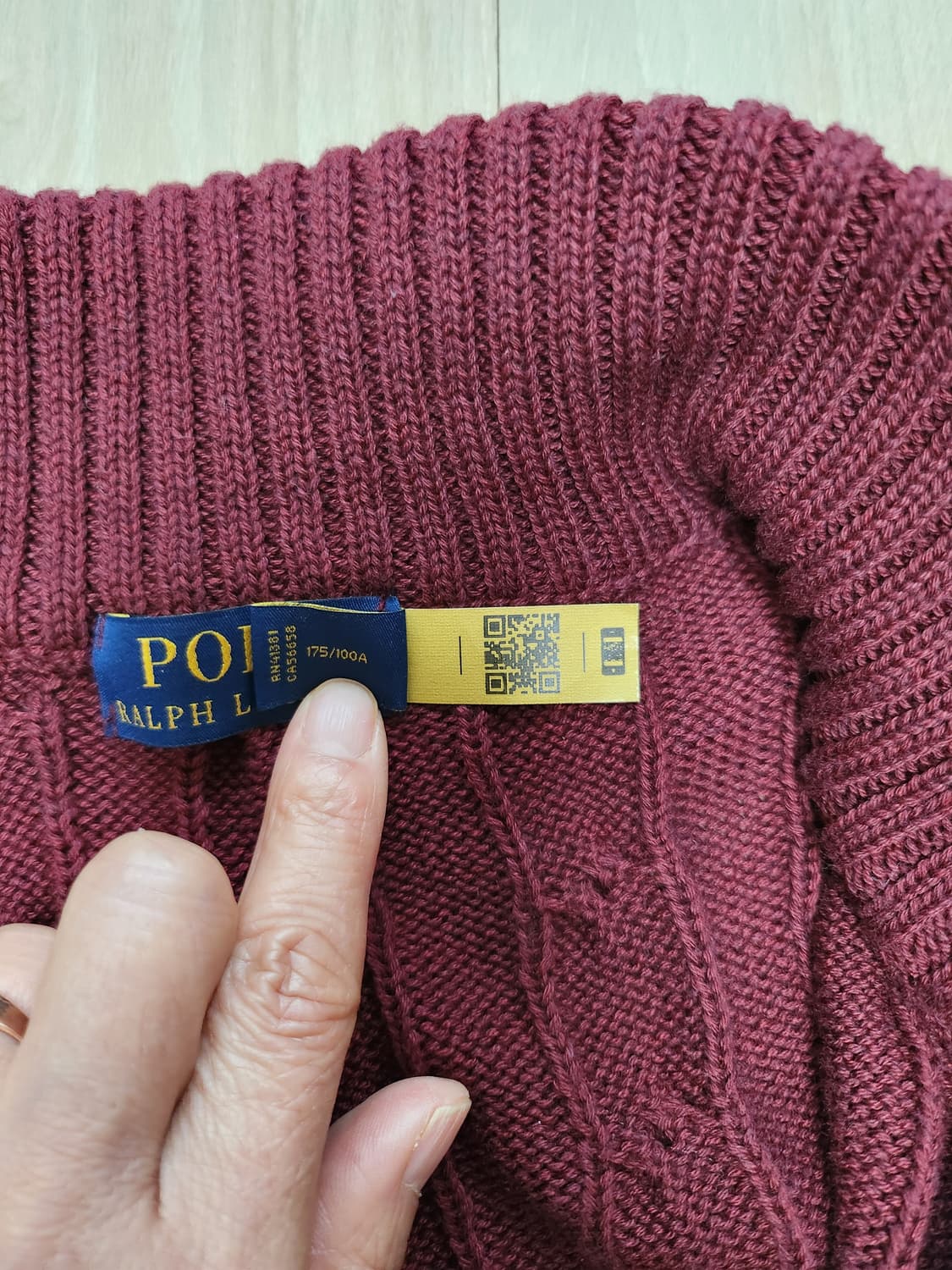 폴로랄프로렌 케이블하프집업(L 상품이미지9