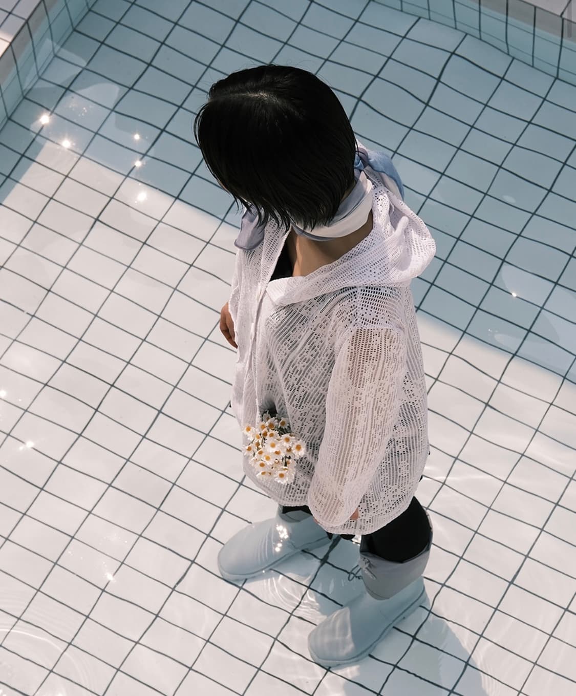 리끌로우 레인부츠 그레이 상품이미지2