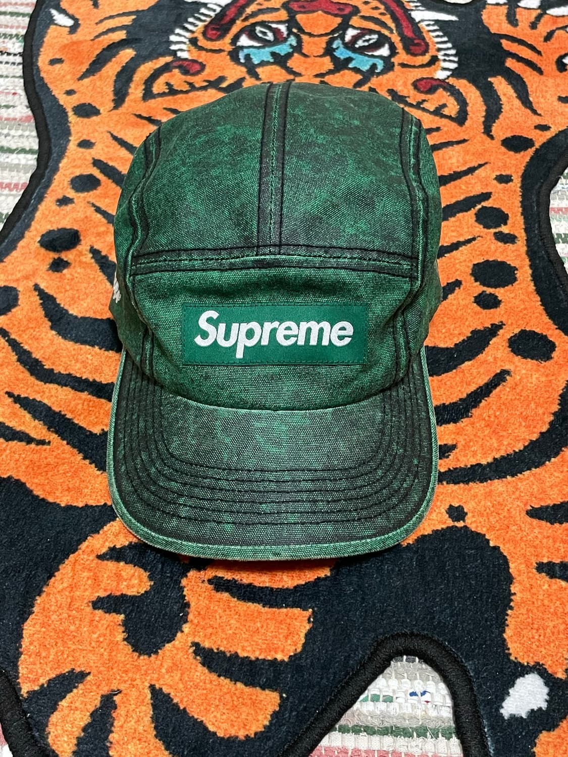 슈프림 그린 캠프캡 모자 상품이미지1