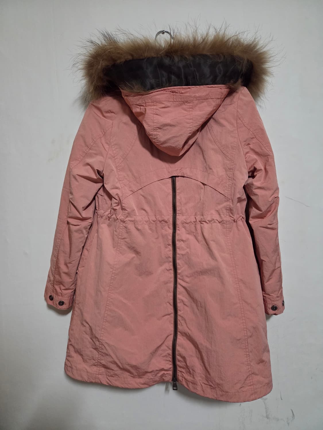 보니알렉스 핑크 퍼 후드 롱 패딩 85 상품이미지2