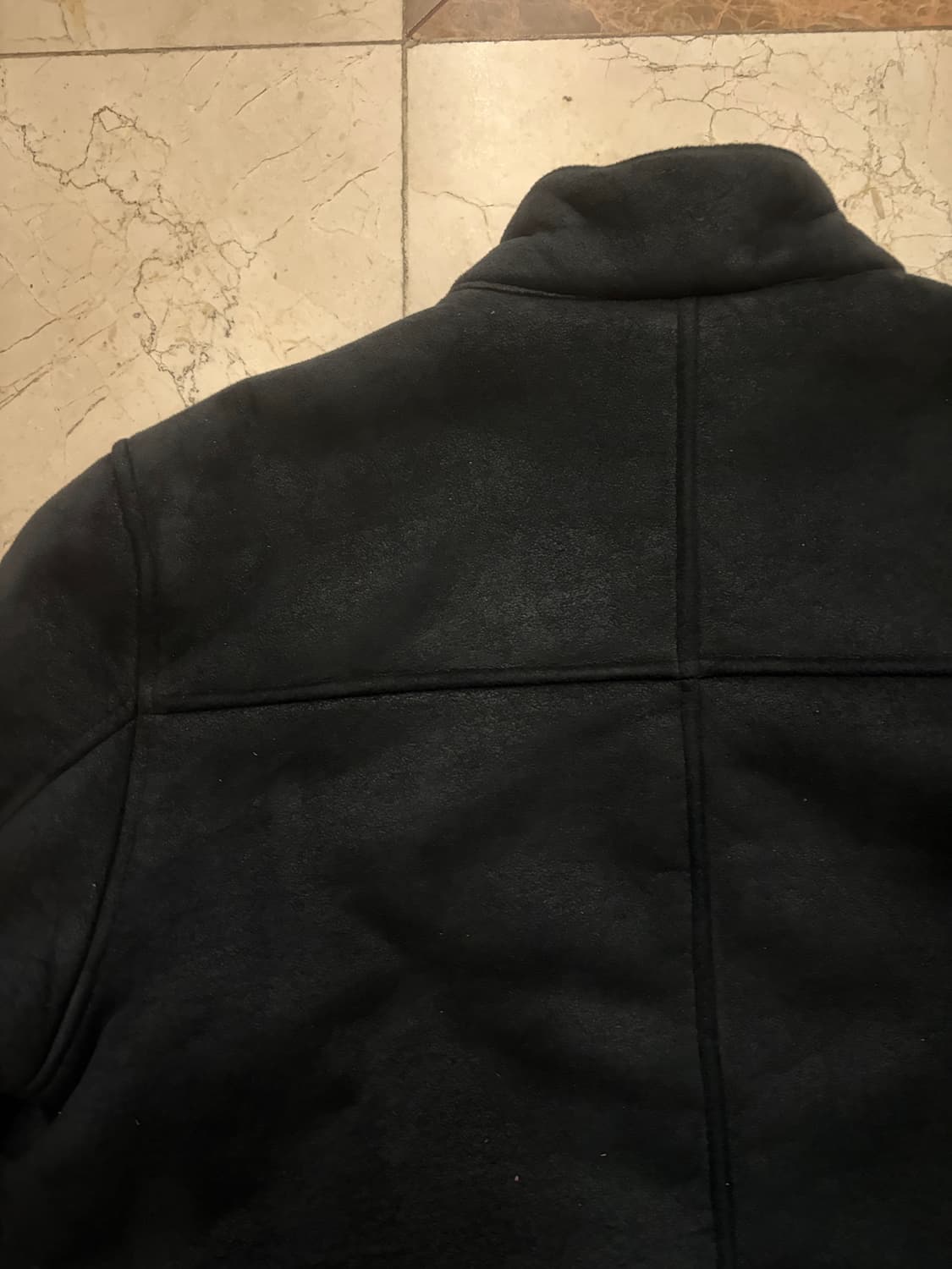 2000s 블랙 스웨이드 워크 자켓 상품이미지4