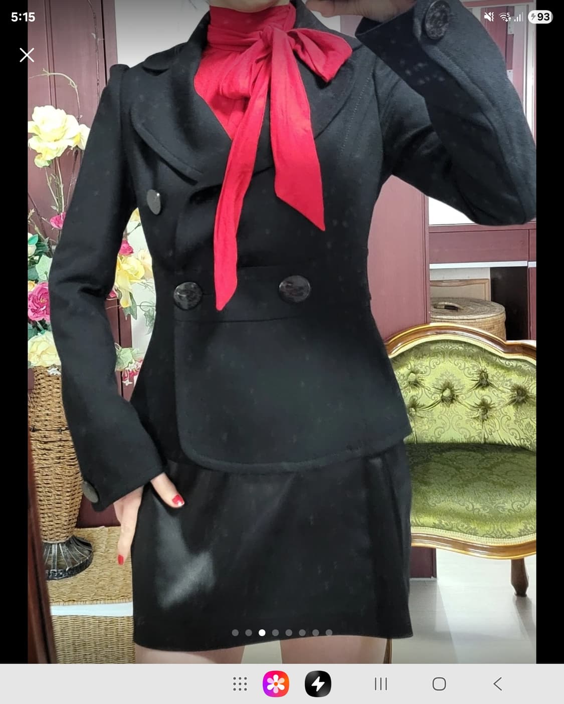 프랑스 모르간 타이업 모달 셔츠 상품이미지3