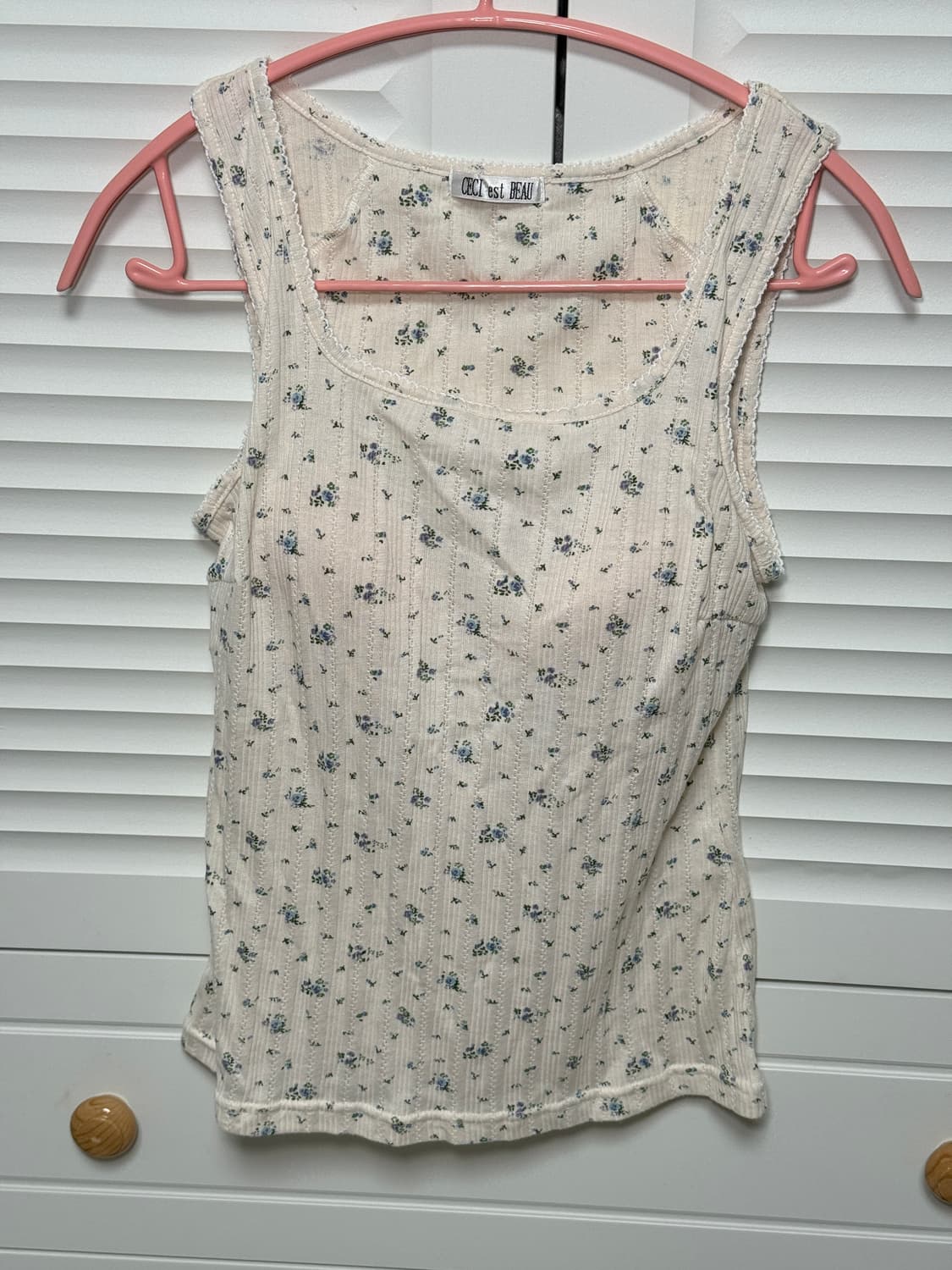 일본빈티지 꽃무늬 나시 상품이미지1