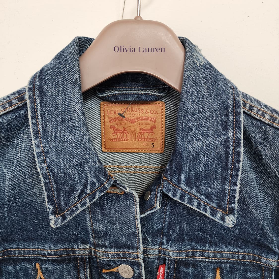 리바이스 데님 청자켓 빈티지 워싱 상품이미지2