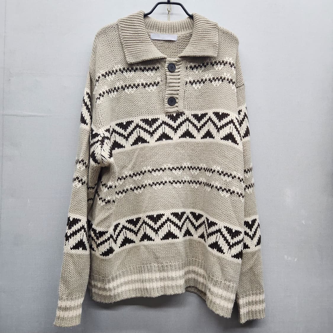 에잇세컨즈 페어 카라 니트 XL 상품이미지1