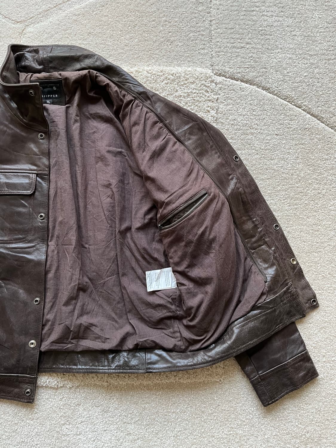 유러피안 100% 버팔로 레더 스포츠 자켓 (105) 상품이미지7