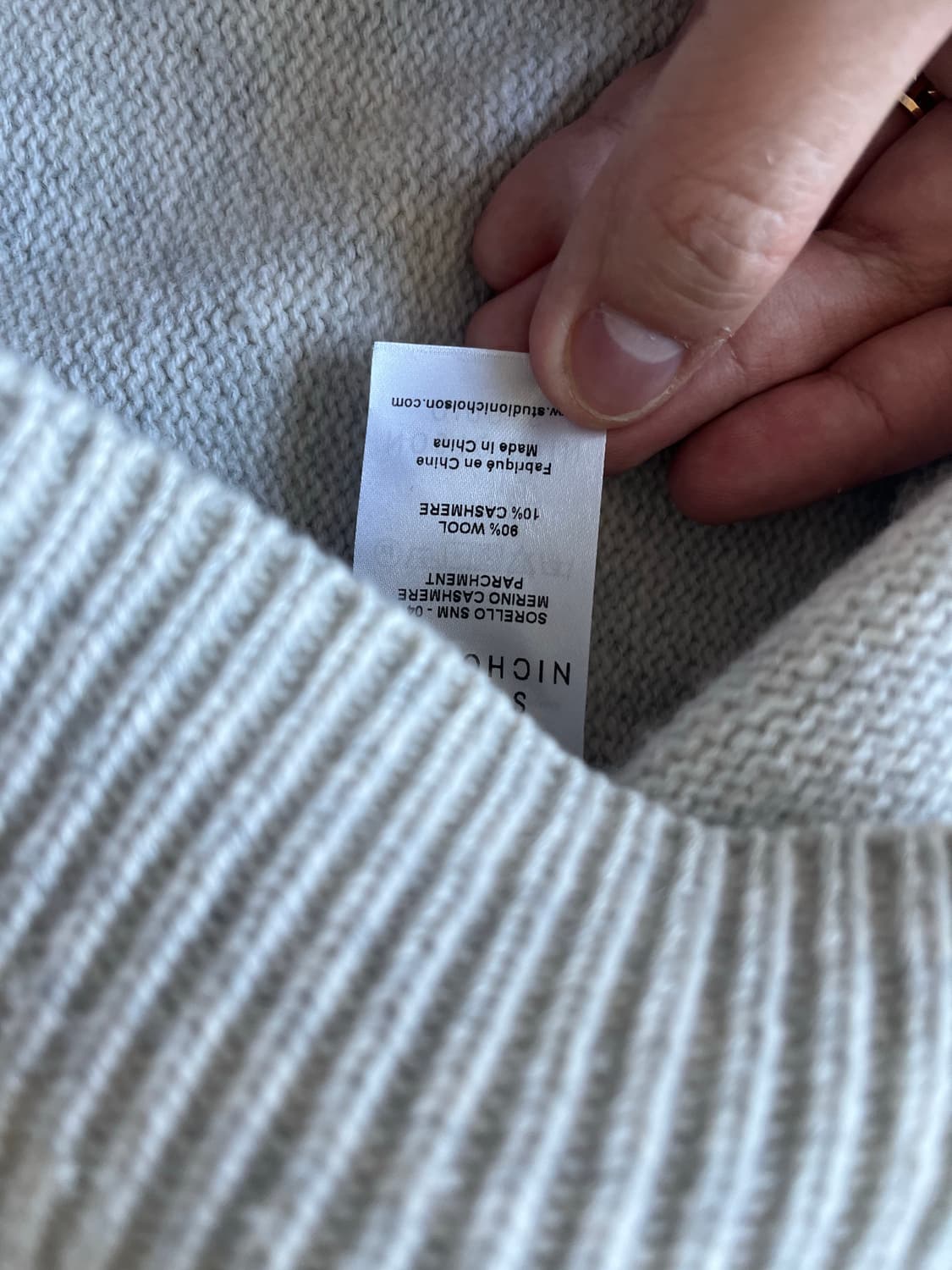 스튜디오 니콜슨 울 캐시미어 니트 (105) 상품이미지6