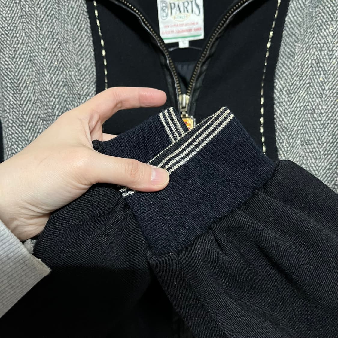 PARIS SPORT 헤링본 블랙 자켓 L 상품이미지6