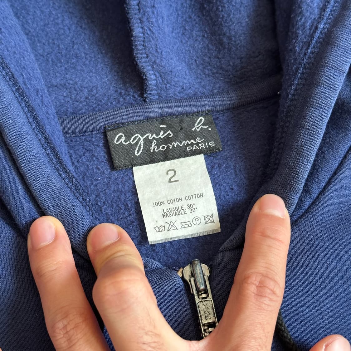 Agnes b homme hoodie zip-up 상품이미지4