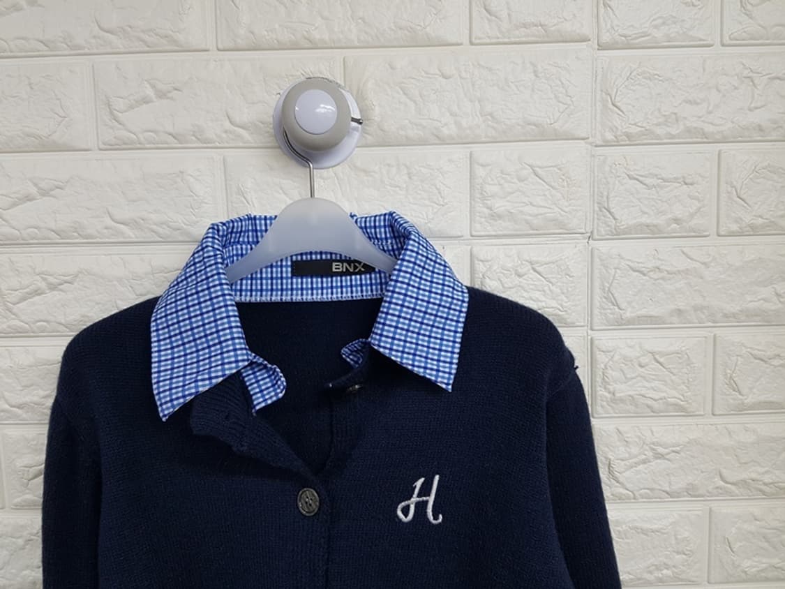 BNX 셔츠 레이어드 가디건 니트 55-66 (미착용.신형) 상품이미지2