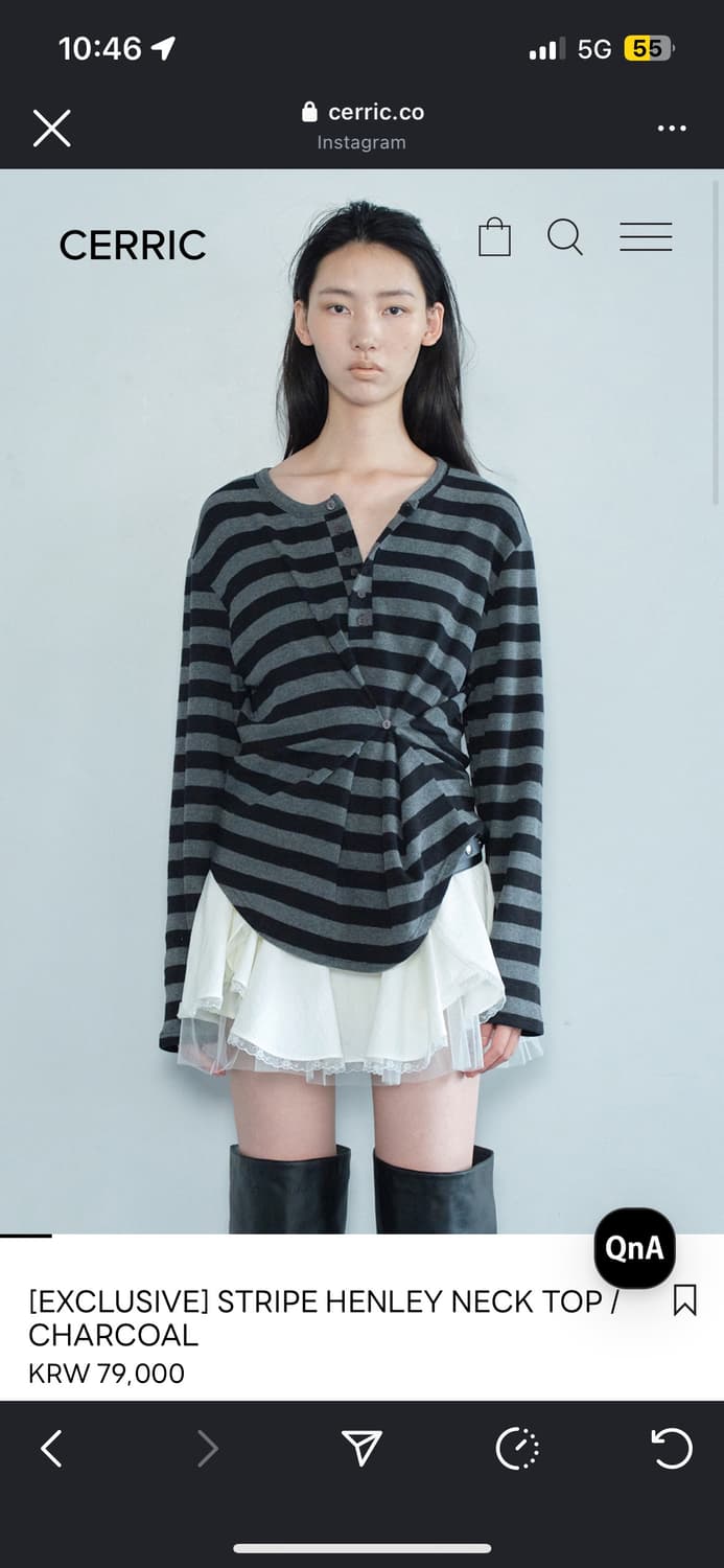 세릭cerric stripe henley top(exclusive) 상품이미지7