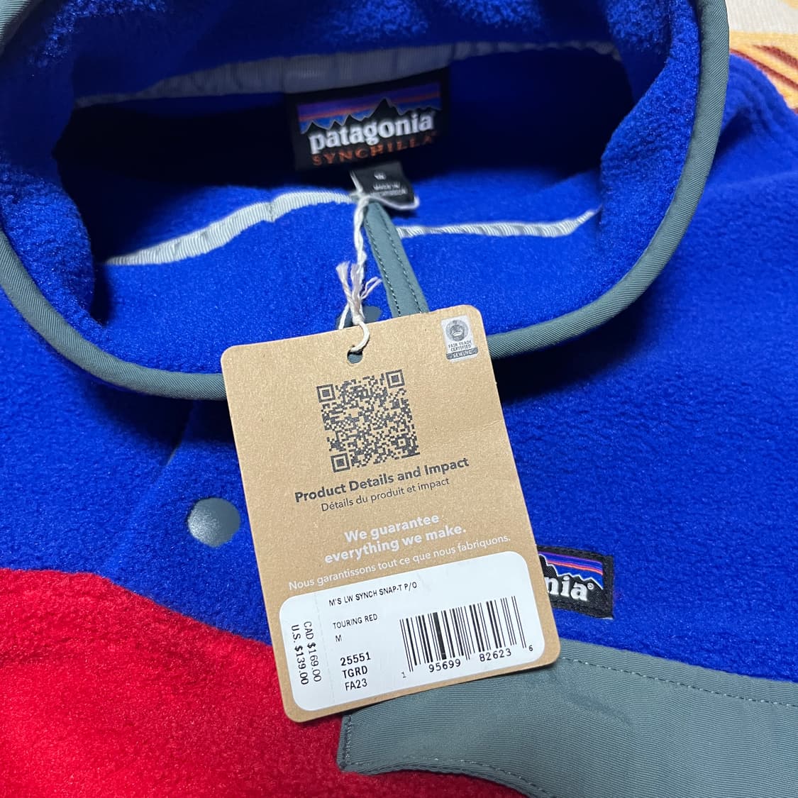 새제품 파타고니아 신칠라 스냅티 m 상품이미지3